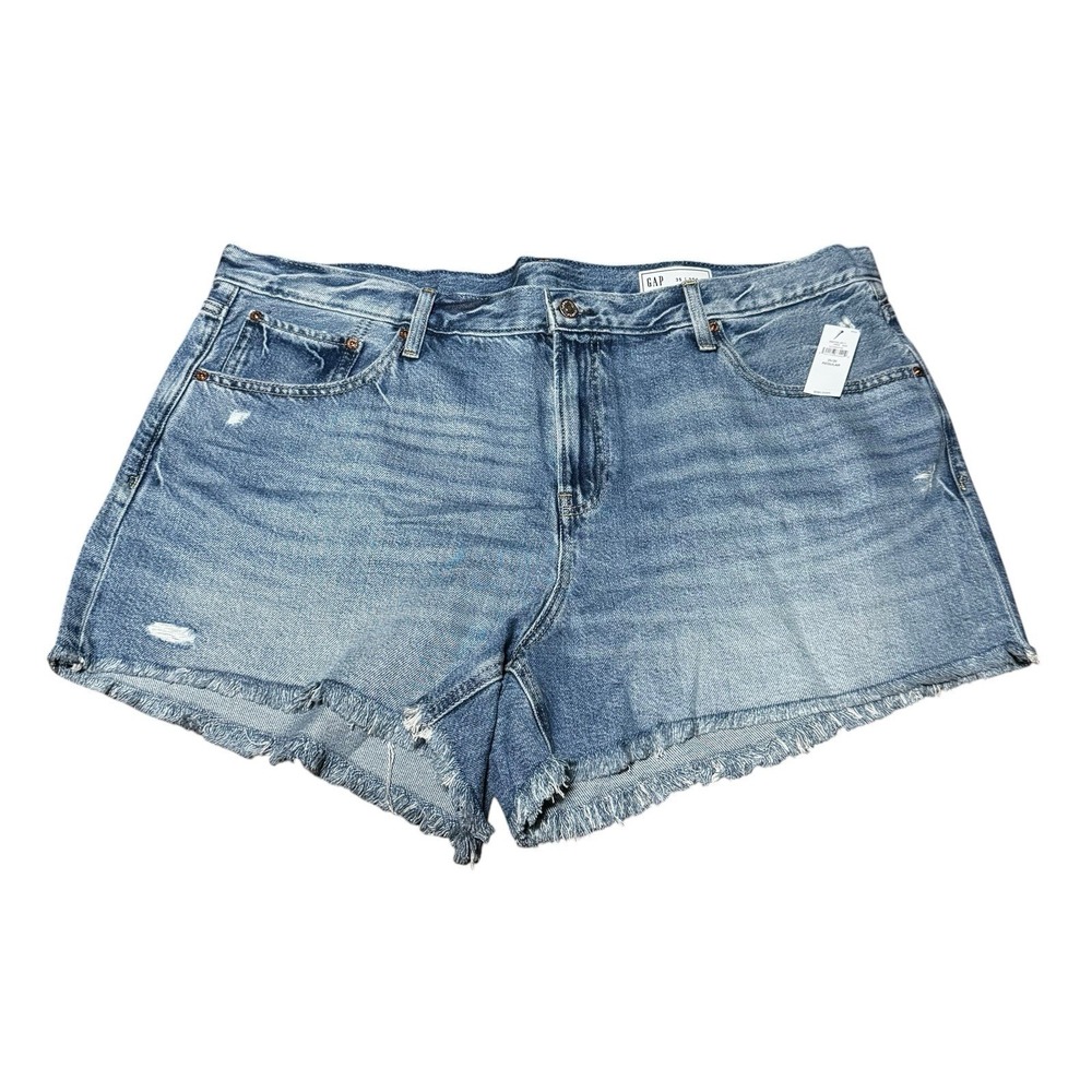 GAP Denim Cutoff Shorts Womens Size 35 20 Distressed‎ Raw Hem NWT